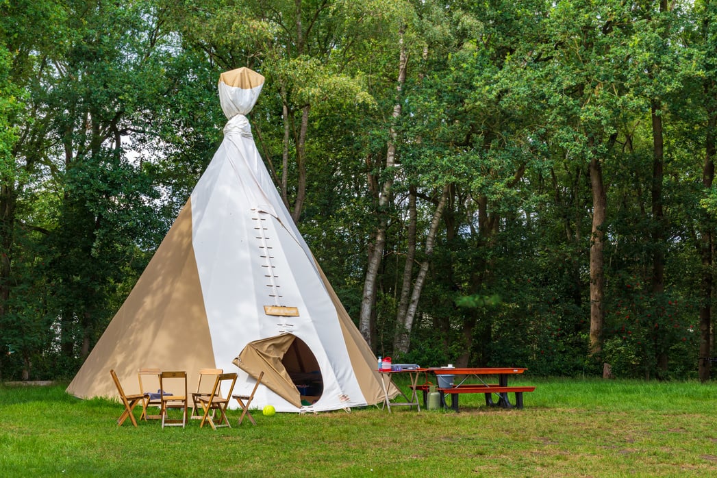 Teepee in the Garden